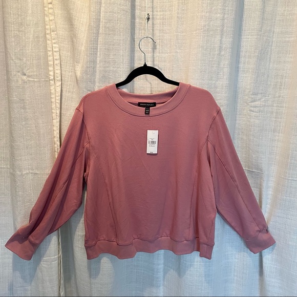 LAST CHANCE Banana Republic Sweatshirt French Terry Medium Petite - Picture 2 of 7